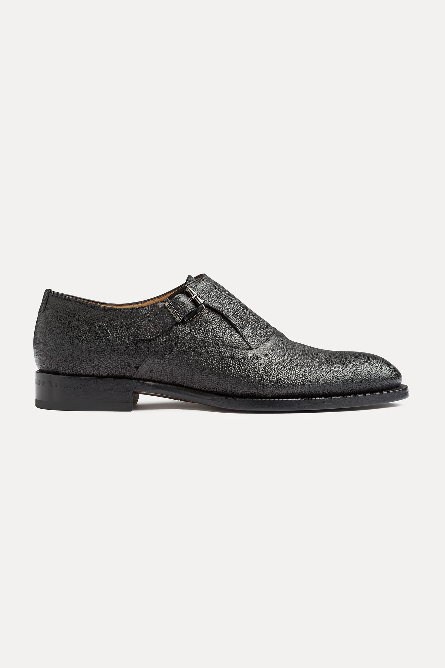 AMF Pebble Leather Single Monk Strap