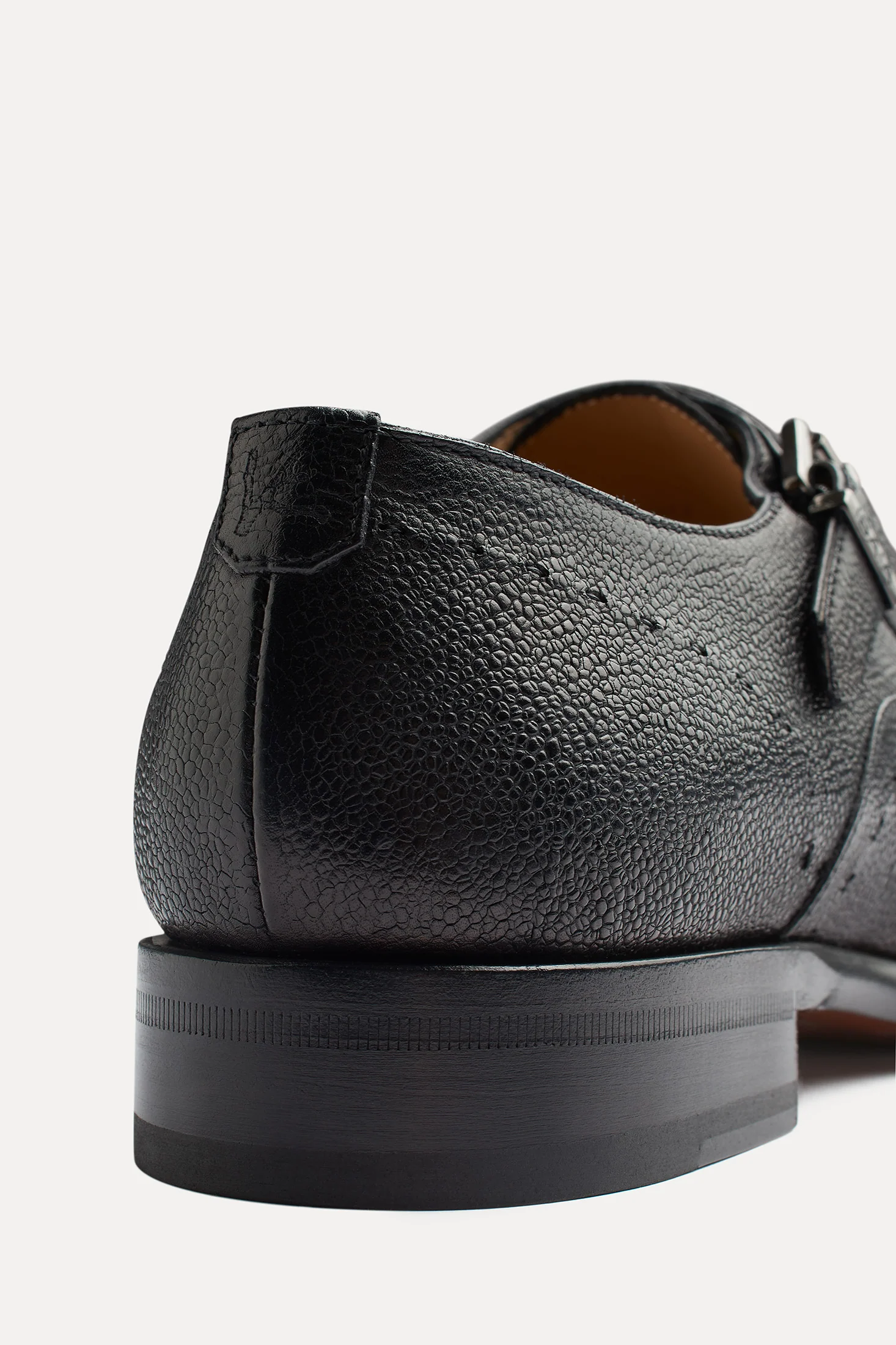 AMF Pebble Leather Single Monk Strap - Image 5