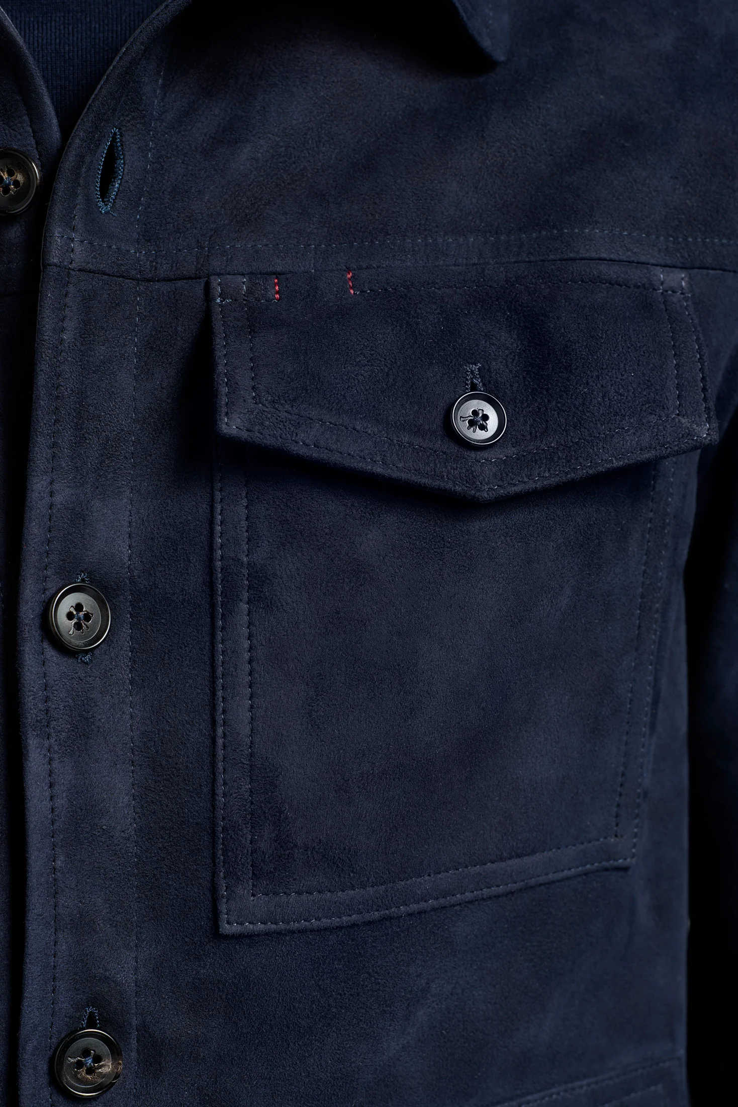 Overshirt PLW61 AQUA SUEDE DOUBLE - Image 10