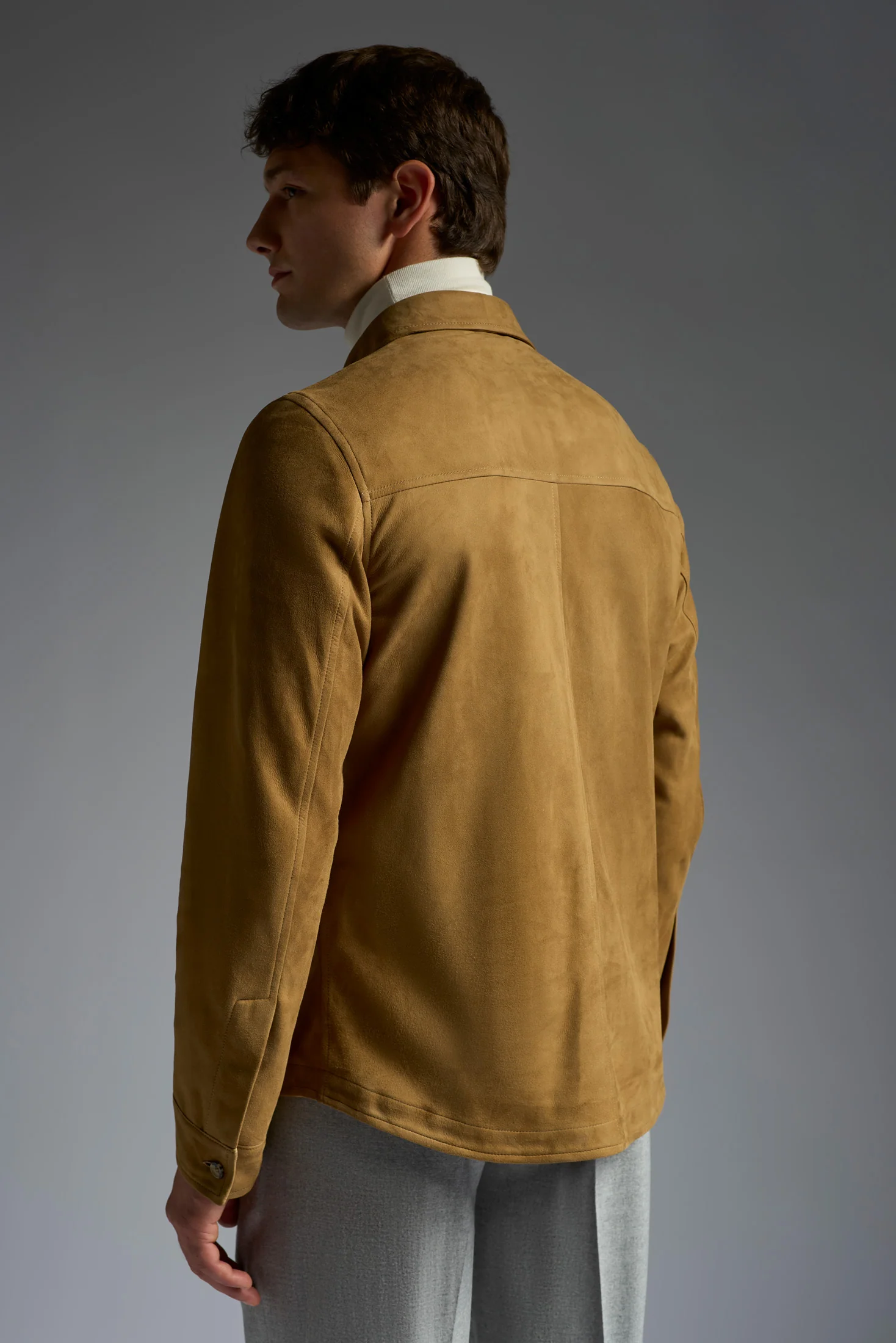 Overshirt PLW61 AQUA SUEDE DOUBLE - Image 3