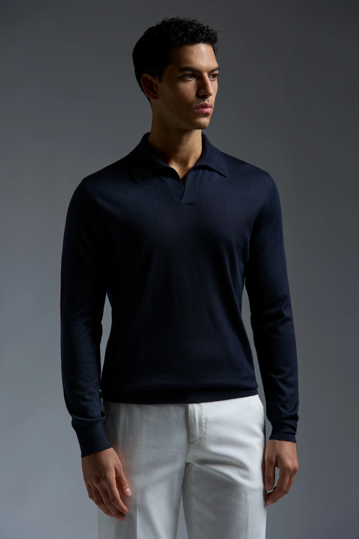Polo long sleeve open collar yp002 - Image 11