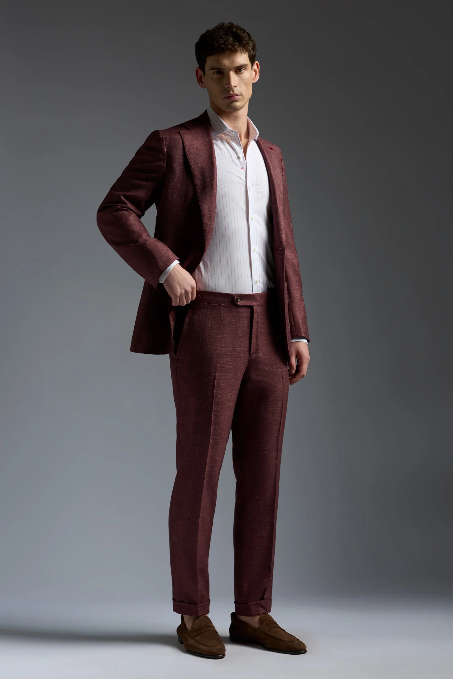 Wool Cashmere Silk and Linen Sanità Tailored Pants