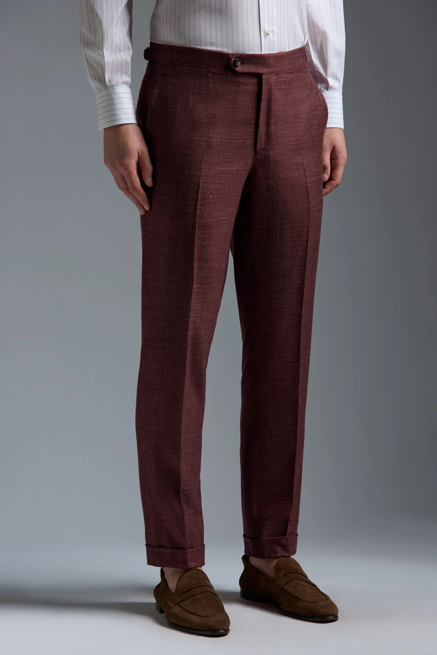 Wool Cashmere Silk and Linen Sanità Tailored Pants - Image 2