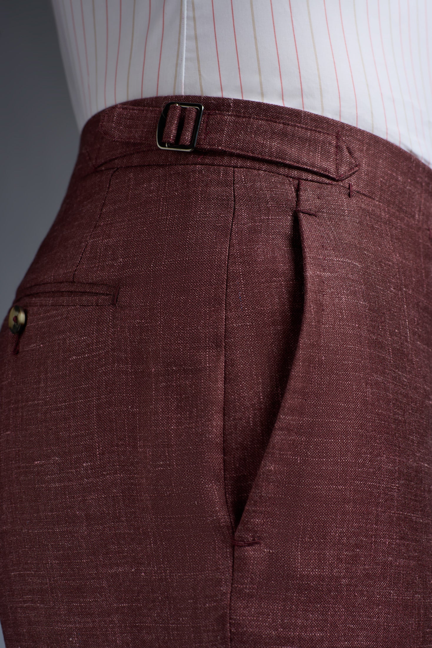 Wool Cashmere Silk and Linen Sanità Tailored Pants - Image 3