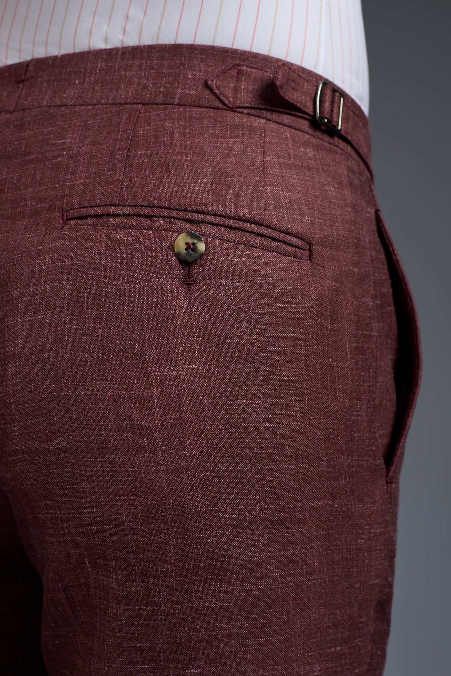 Wool Cashmere Silk and Linen Sanità Tailored Pants - Image 4
