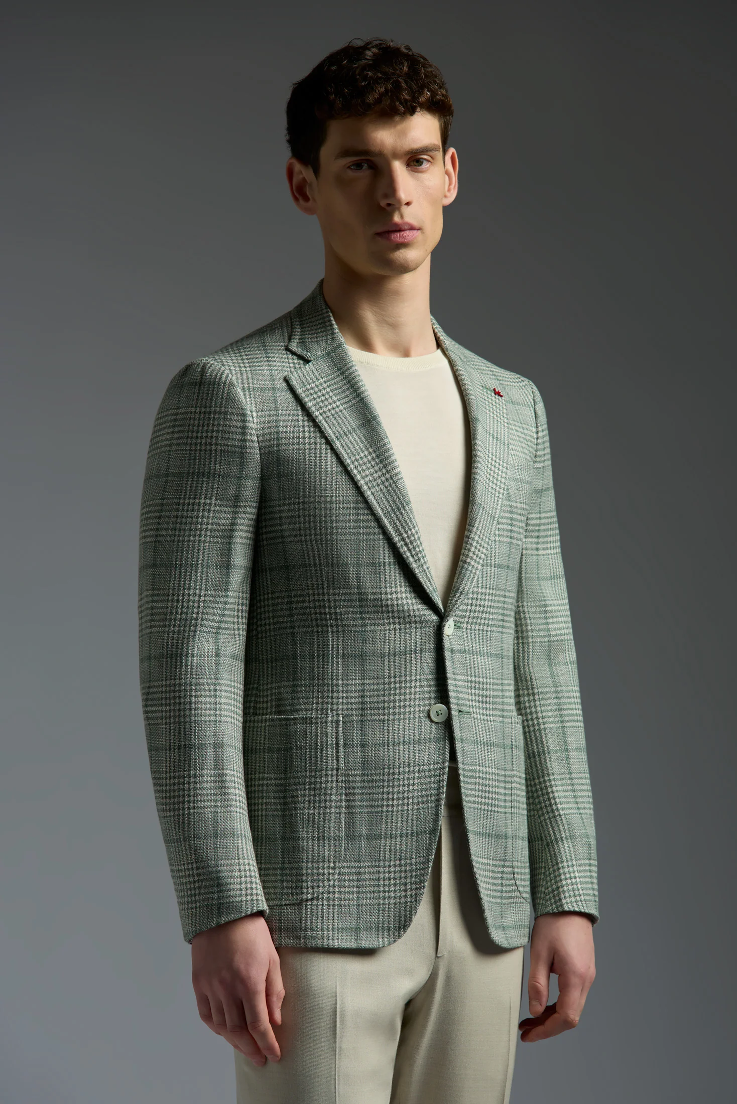 Wool Cotton Silk and Linen Capri Blazer