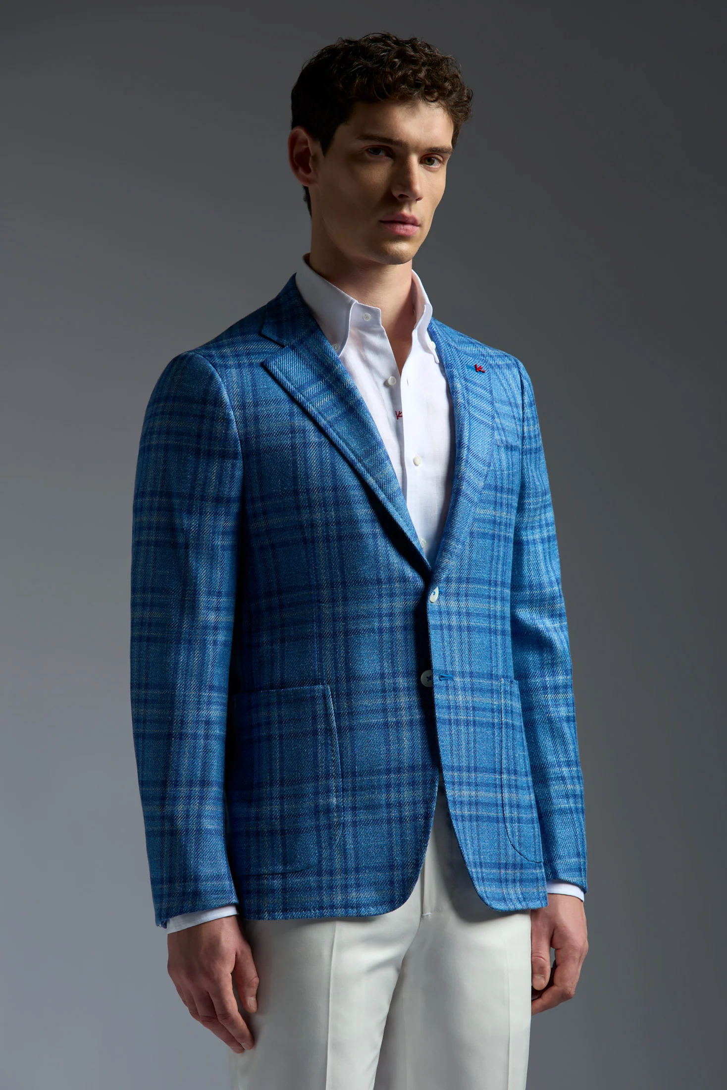 Wool Silk and Linen Capri Blazer