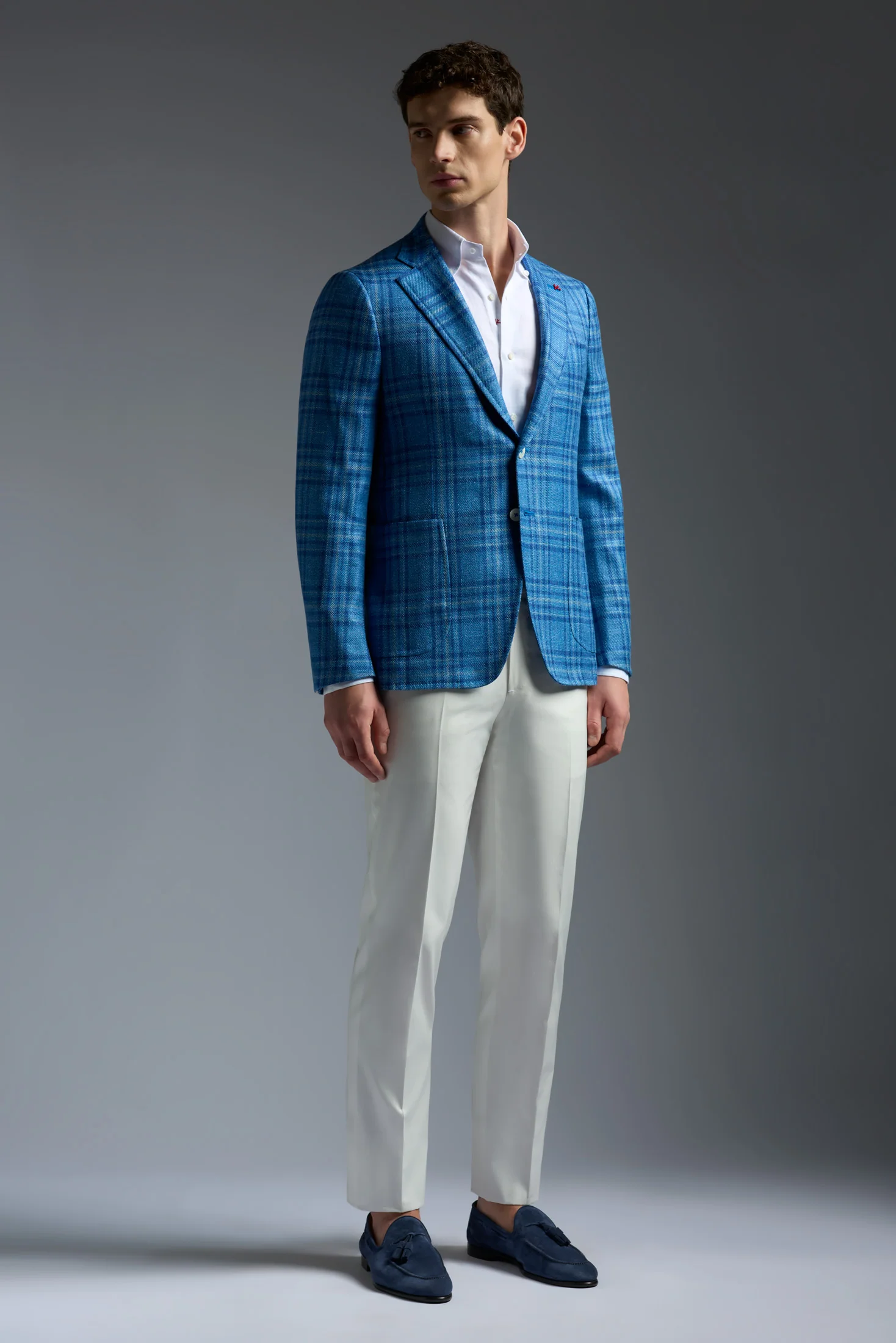 Wool Silk and Linen Capri Blazer - Image 2