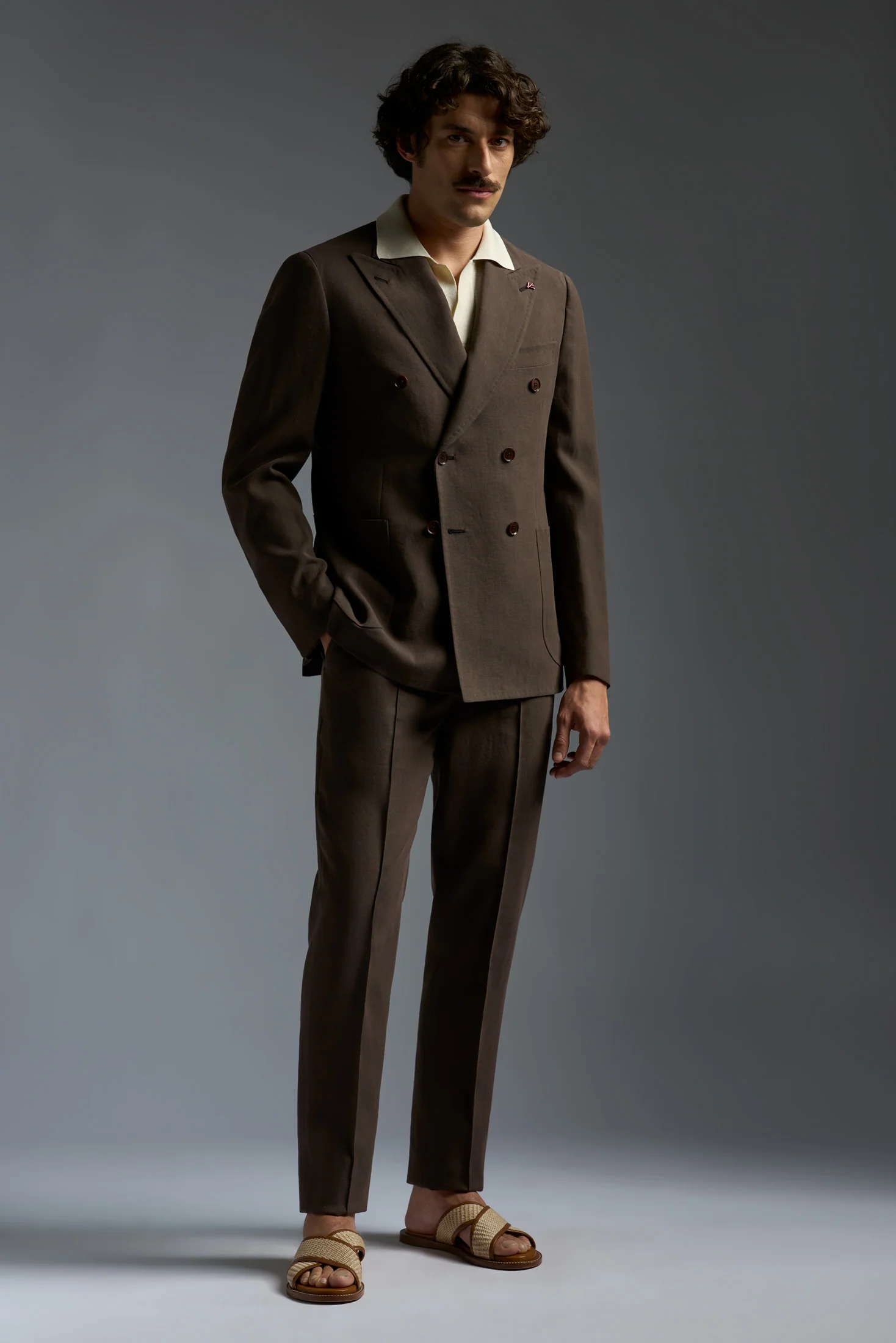 Linen Capri Double Breasted Blazer - Image 2