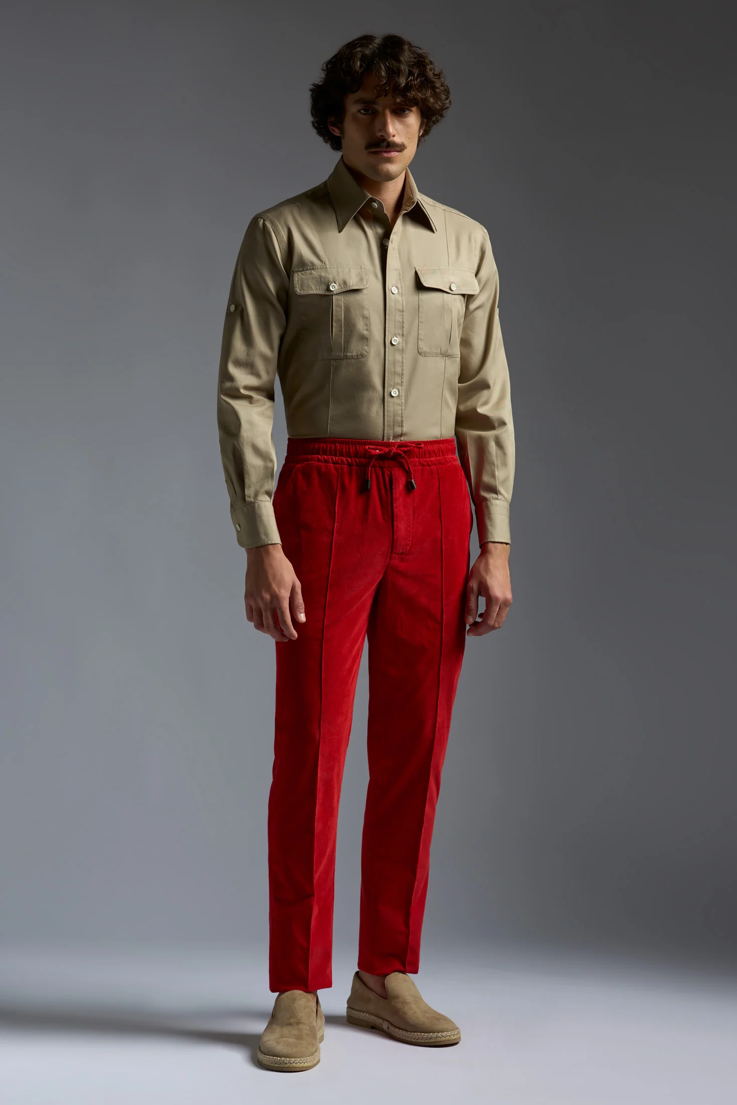 Cotton Gabardine Tailored Shirt - Image 12