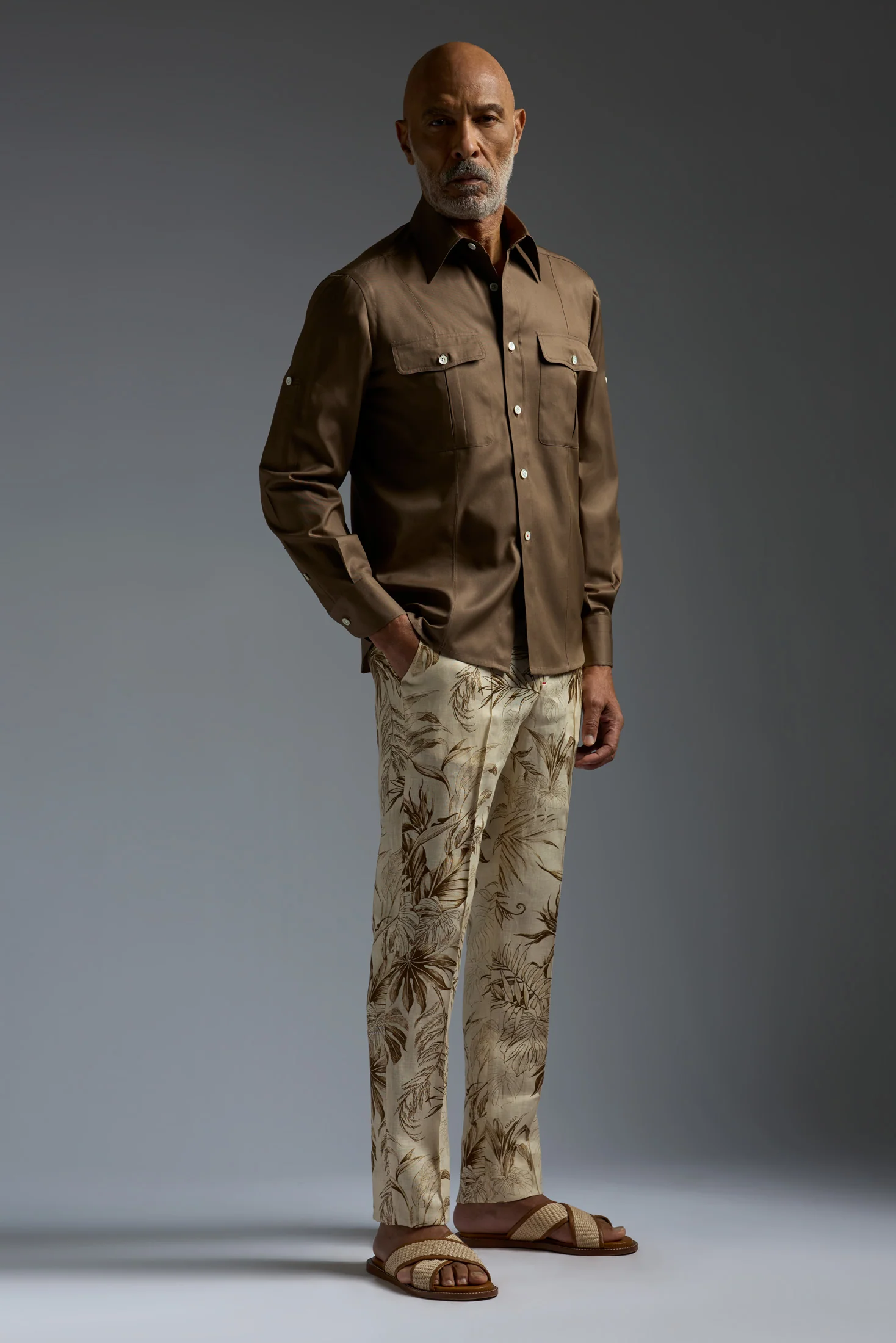 Cotton Gabardine Tailored Shirt - Image 2