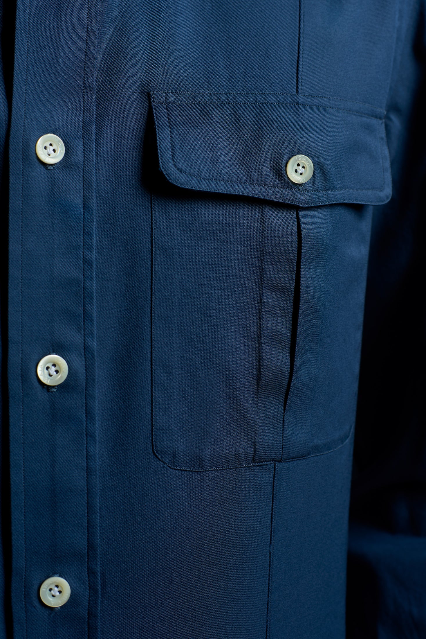 Cotton Gabardine Tailored Shirt - Image 23
