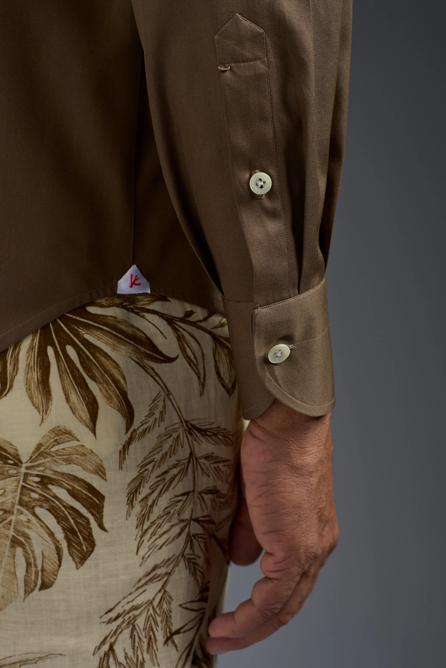 Cotton Gabardine Tailored Shirt - Image 4