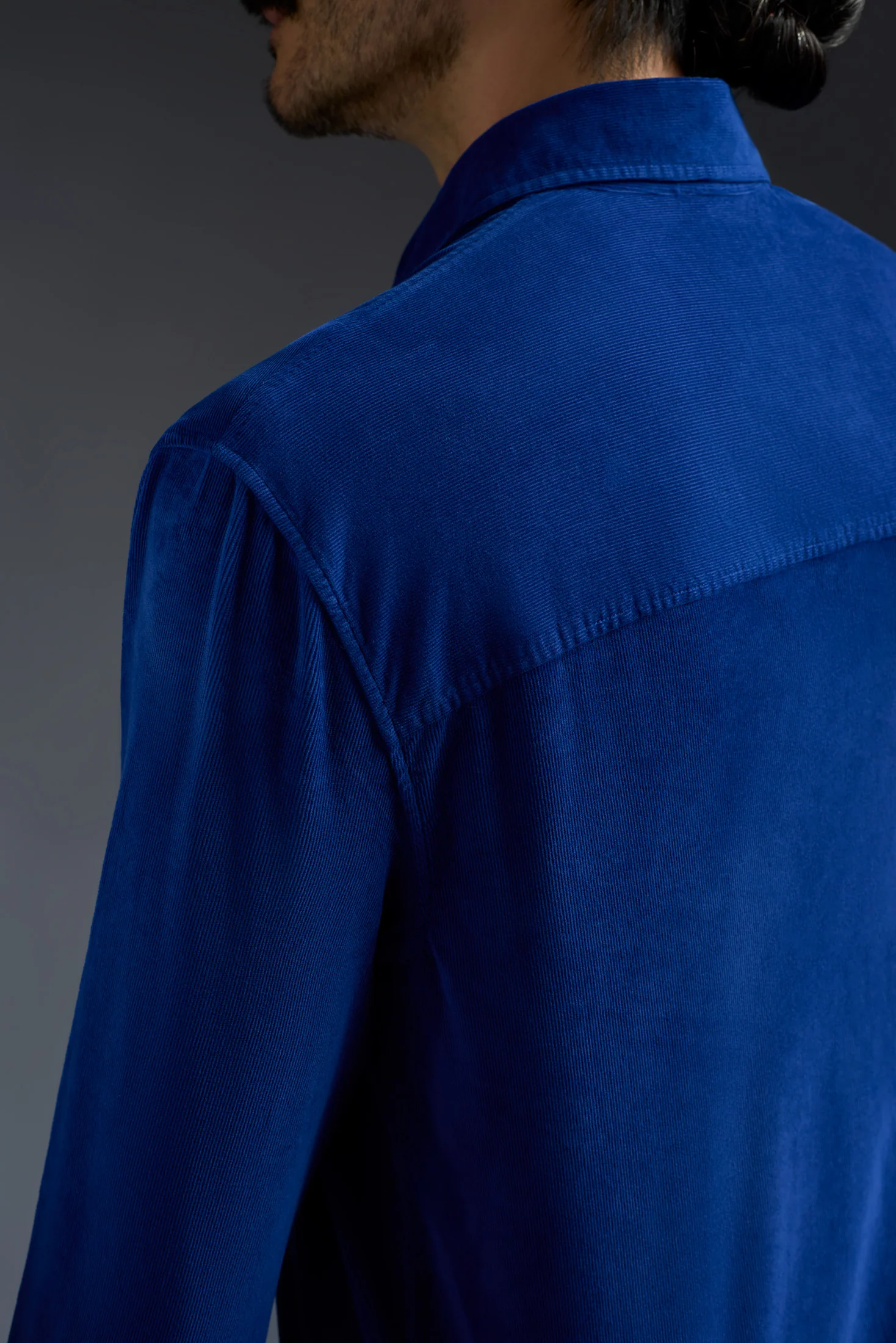 Garment Dyed Cotton Corduroy Comfort Long Sleeves Two Pockets Shirt - Image 10