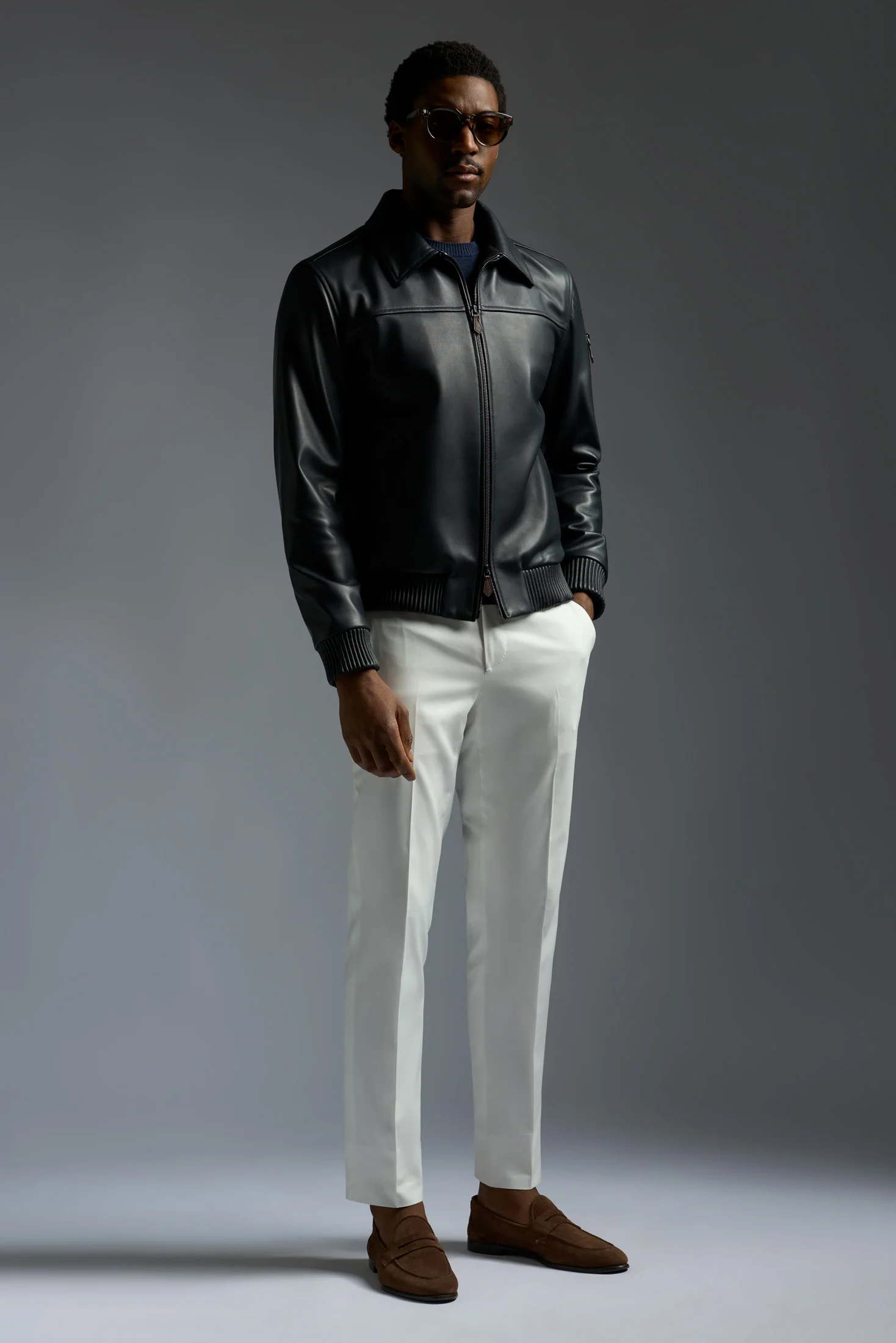 Sport Leather Aviator - Image 2
