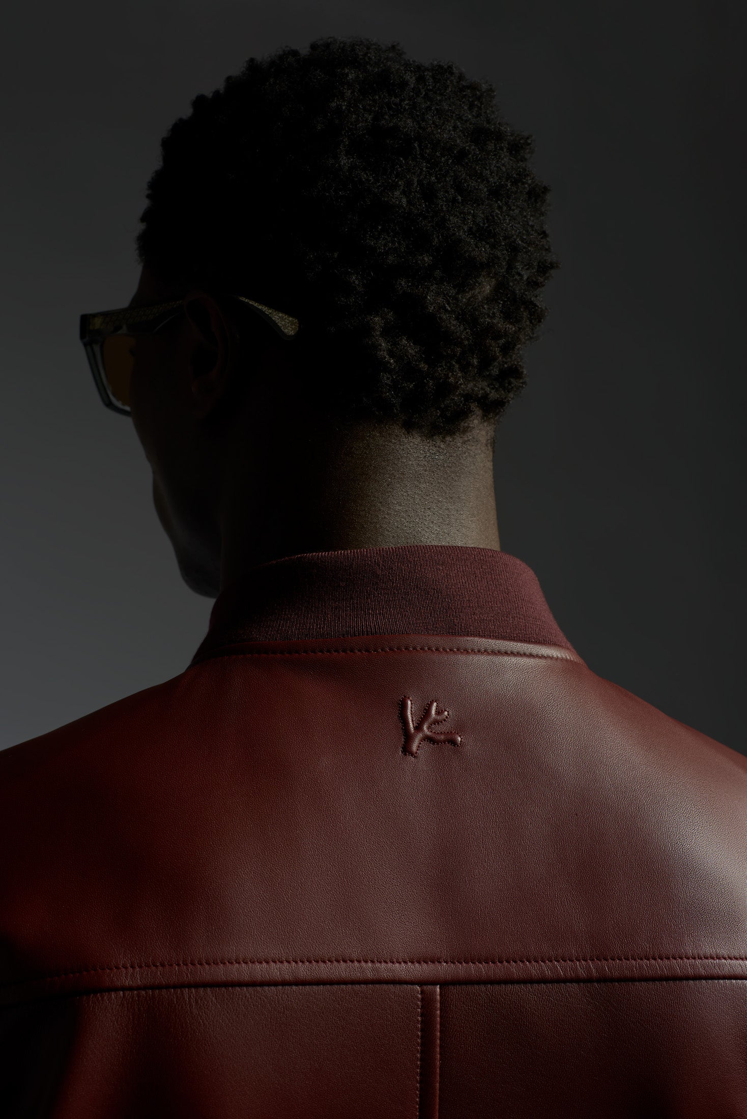 Light Leather Evolution Varsity Bomber - Image 4
