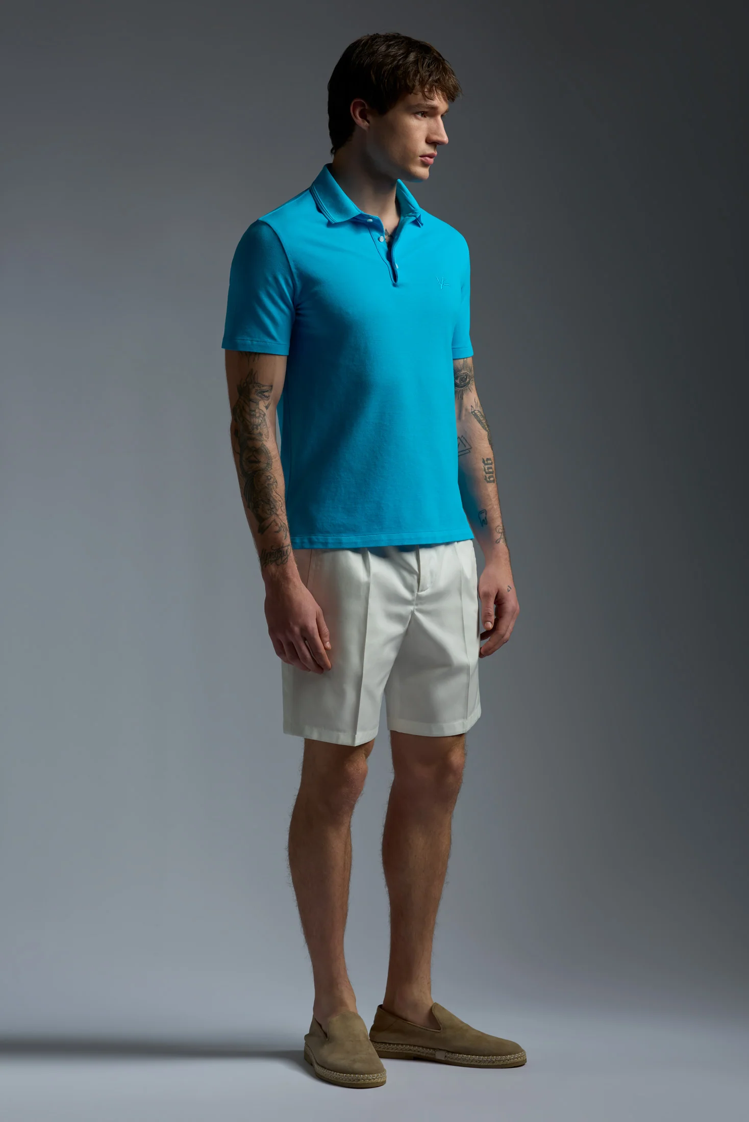 Garment Dyed Cotton Piquet Short Sleeve Polo - Image 16