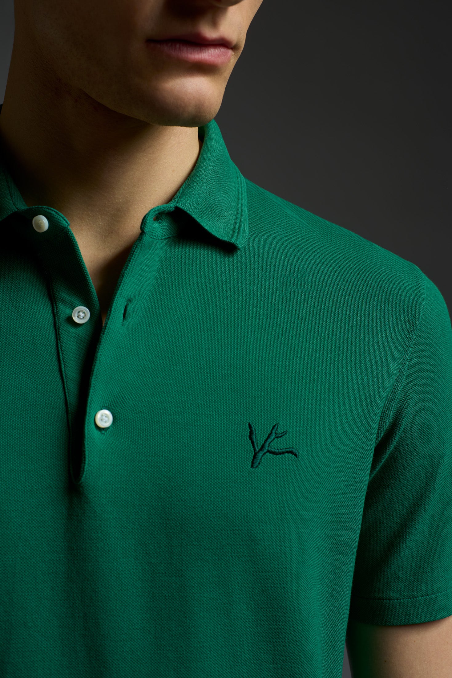 Garment Dyed Cotton Piquet Short Sleeve Polo - Image 9
