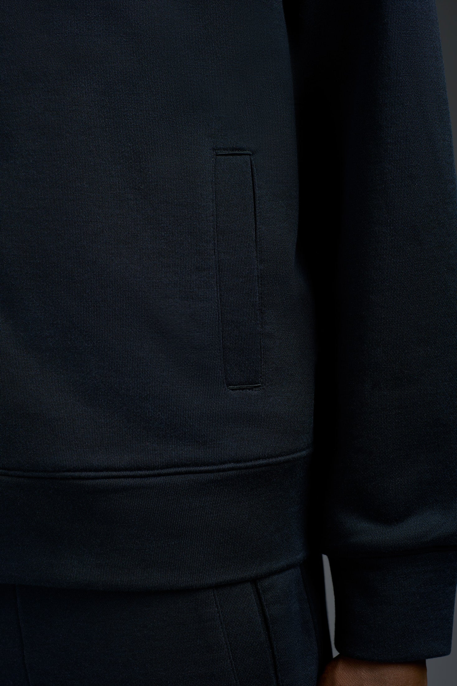 Comfort Cotton and Silk Hoodie with Zip - Image 5