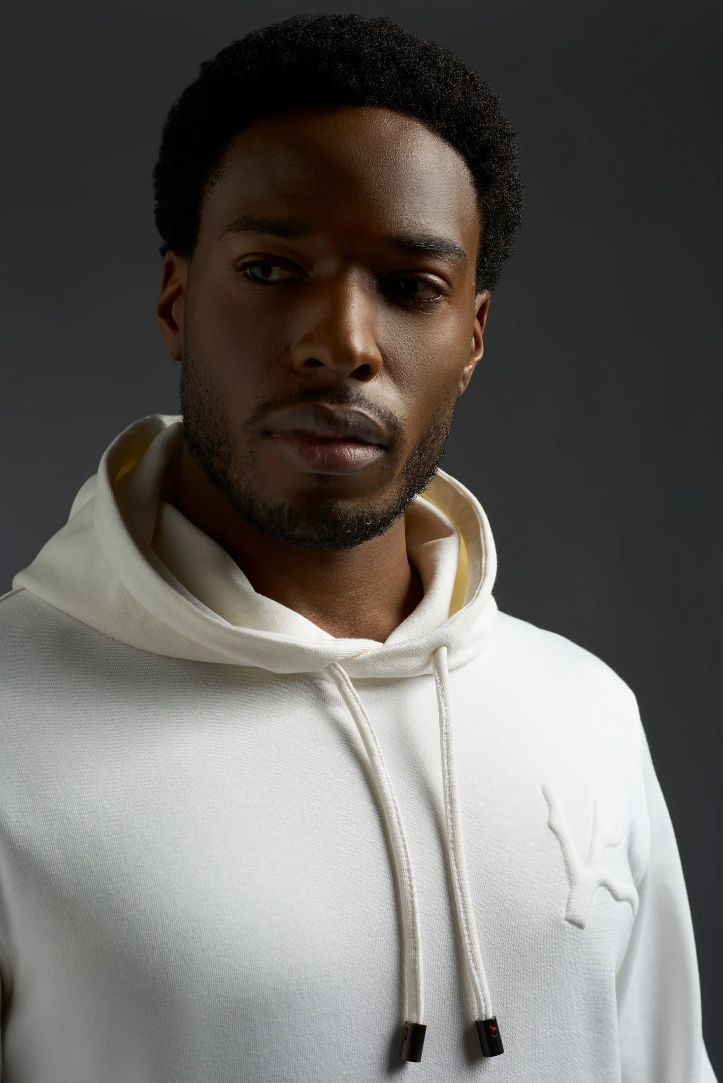 Comfort Cotton and Silk Pouch Pocket Hoodie with Embossed Logo - Image 9