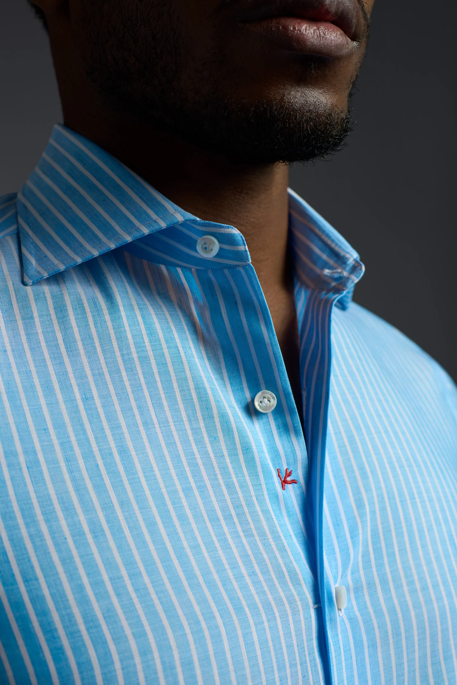 Cotton and Linen Mix Dress Shirt - Image 4