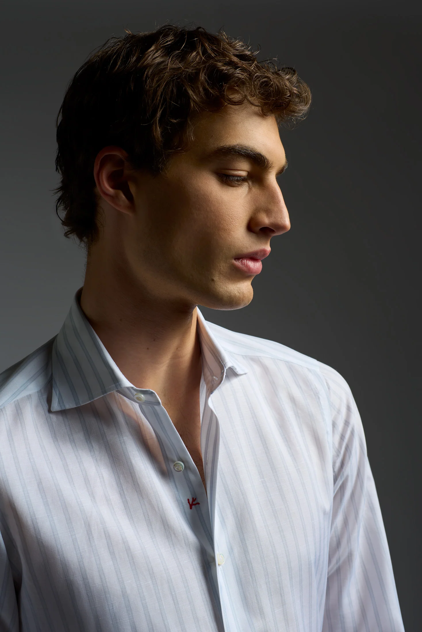 Cotton and Linen Mix Dress Shirt - Image 3