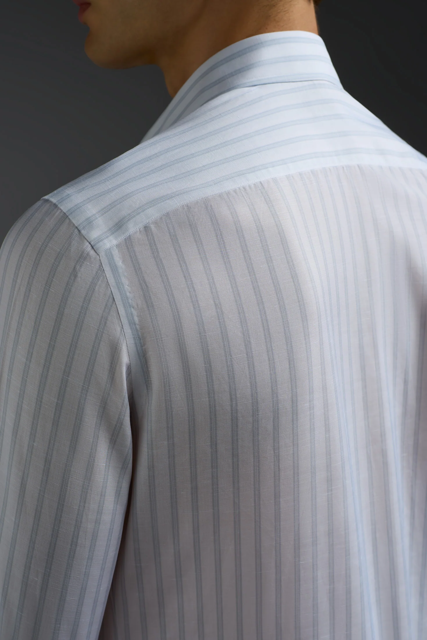 Cotton and Linen Mix Dress Shirt - Image 4