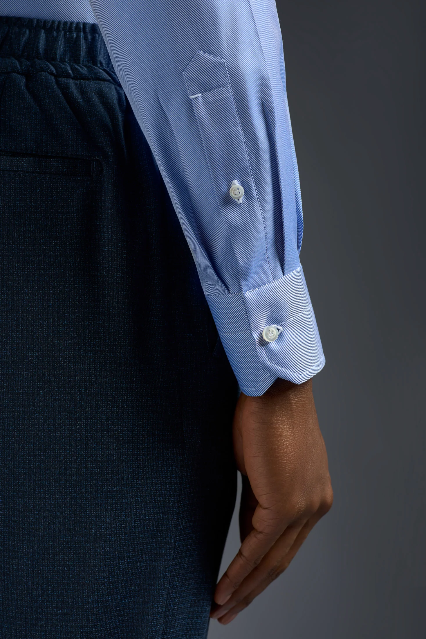 Cotton Mix Dress Shirt - Image 4