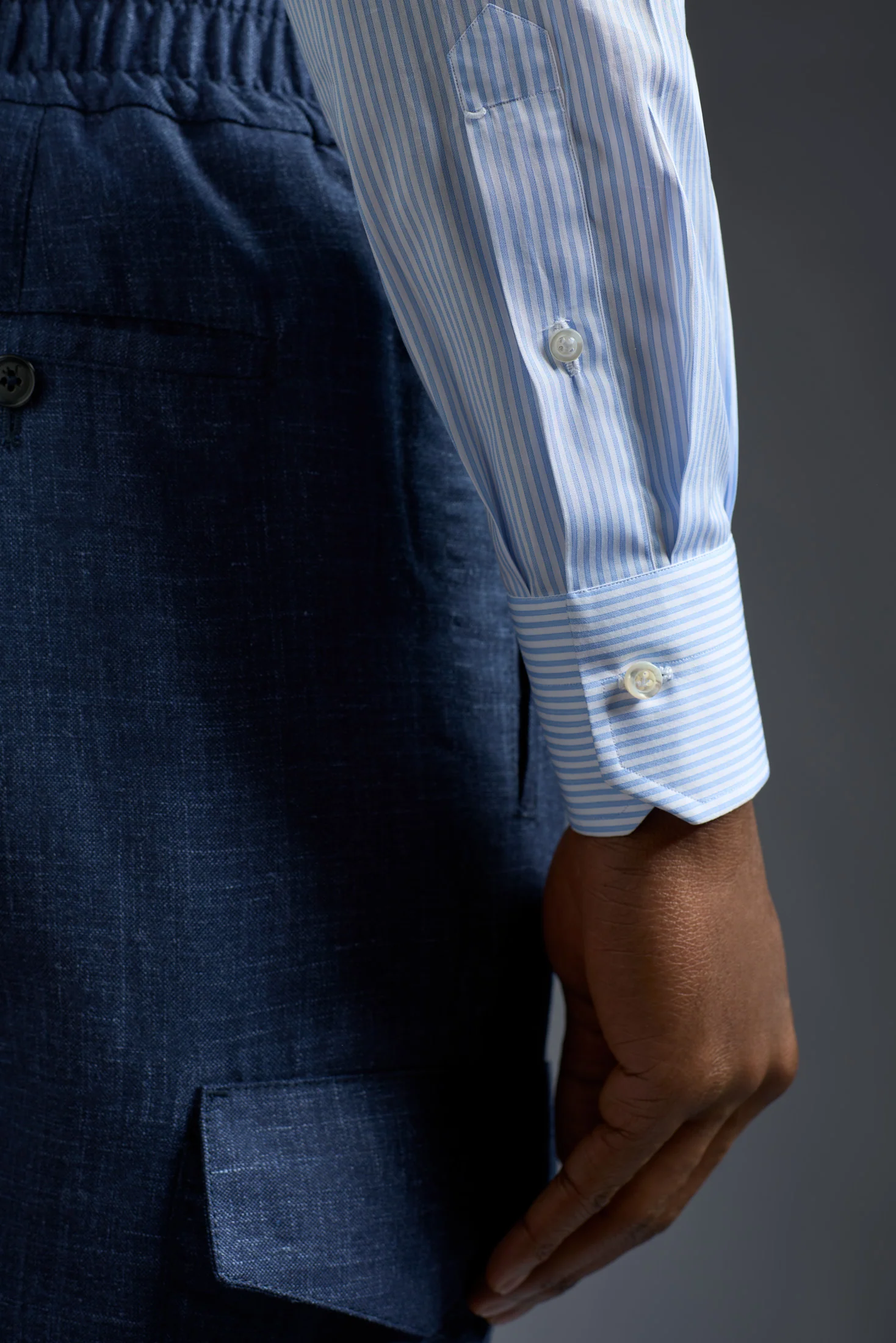 Cotton Mix Dress Shirt - Image 4
